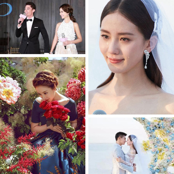 霍建华林心如PK吴奇隆刘诗诗：海外婚礼&海外婚纱照
