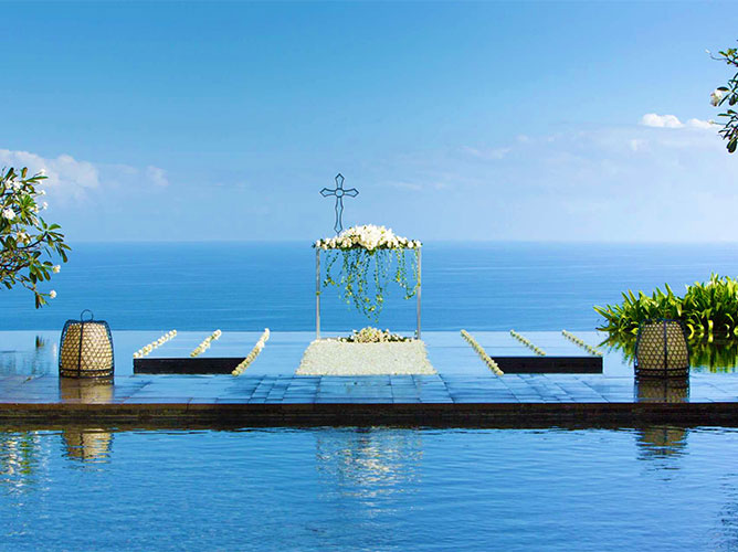 The Bulgari Water Wedding（宝格丽水台）